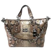 Pre-owned Canvas handbags Coach Pre-owned , Beige , Dames