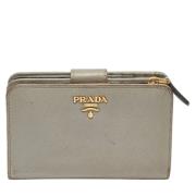 Pre-owned Fabric wallets Prada Vintage , Gray , Dames