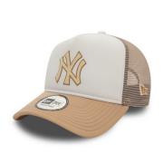 Beige Yankees World Series Foam Trucker Hat New Era , Multicolor , Uni...