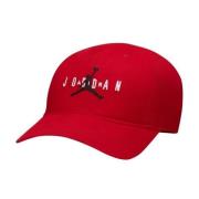 Rode Curve Brim Verstelbare Hoed Jordan , Red , Heren