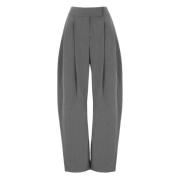 Grijze Viscose Broek met Zakken Pinko , Gray , Dames