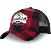 Rode geruite trucker pet VON Dutch , Multicolor , Heren