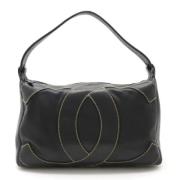 Pre-owned Leather chanel-bags Chanel Vintage , Black , Dames