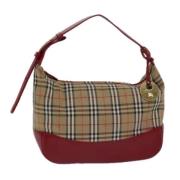 Pre-owned Canvas shoulder-bags Burberry Vintage , Red , Dames