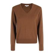 Casual V-hals top Vince , Brown , Dames