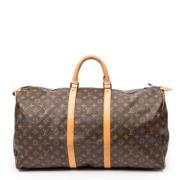 Pre-owned Coated canvas handbags Louis Vuitton Vintage , Brown , Dames