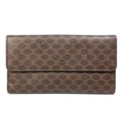 Pre-owned Leather wallets Celine Vintage , Brown , Dames