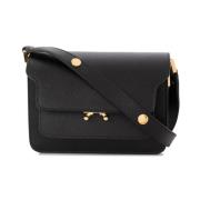 Kleine Schoudertas Trunk Marni , Black , Dames