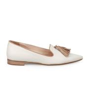 Elegante crèmekleurige platte schoenen Sangiorgio , Beige , Dames