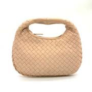 Pre-owned Leather handbags Bottega Veneta Vintage , Beige , Dames