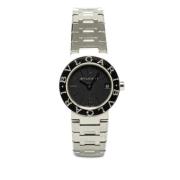 Pre-owned Stainless Steel watches Bvlgari Vintage , Black , Dames