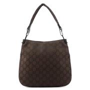 Pre-owned Canvas handbags Gucci Vintage , Brown , Dames