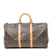 Pre-owned Coated canvas handbags Louis Vuitton Vintage , Brown , Dames