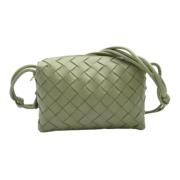 Pre-owned Leather shoulder-bags Bottega Veneta Vintage , Green , Dames