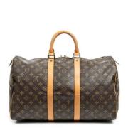 Pre-owned Canvas travel-bags Louis Vuitton Vintage , Brown , Dames