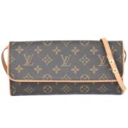 Pre-owned Canvas louis-vuitton-bags Louis Vuitton Vintage , Brown , Da...