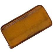 Pre-owned Leather wallets Hermès Vintage , Orange , Unisex