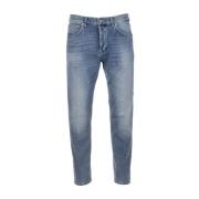 Wortel Slim Fit Jeans in Blauw Dondup , Blue , Heren