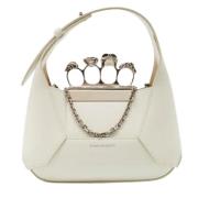 Pre-owned Leather handbags Alexander McQueen Pre-owned , White , Dames