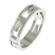 Pre-owned White Gold rings Gucci Vintage , Gray , Dames