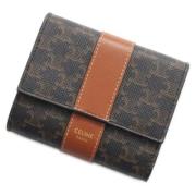 Pre-owned Coated canvas wallets Celine Vintage , Brown , Dames