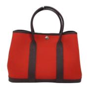 Pre-owned Leather handbags Hermès Vintage , Red , Dames