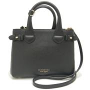 Pre-owned Leather burberry-bags Burberry Vintage , Black , Dames