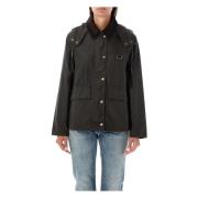 Olijf Waxjas Aw24 Barbour , Green , Dames