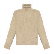 Wollen Turtleneck Burberry , Beige , Heren