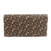 Pre-owned Coated canvas wallets Burberry Vintage , Brown , Heren