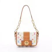 Pre-owned Leather louis-vuitton-bags Louis Vuitton Vintage , White , D...