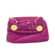 Pre-owned Leather clutches Bvlgari Vintage , Pink , Dames