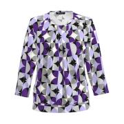 Lange Mouw Blouse Shirt Frank Walder , Multicolor , Dames