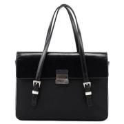 Pre-owned Leather handbags Prada Vintage , Black , Dames