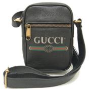 Pre-owned Leather gucci-bags Gucci Vintage , Black , Unisex