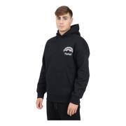 Zwarte hoodie met geruit haai-ontwerp Sprayground , Black , Heren