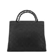 Pre-owned Canvas handbags Gucci Vintage , Black , Dames