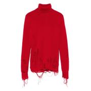 Stijlvolle Pullover Sweater voor Vrouwen MM6 Maison Margiela , Red , D...