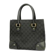 Pre-owned Canvas gucci-bags Gucci Vintage , Black , Dames