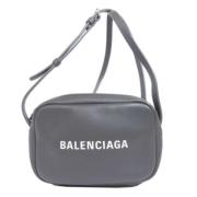 Pre-owned Leather balenciaga-bags Balenciaga Vintage , Gray , Dames