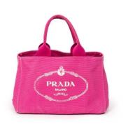 Pre-owned Canvas handbags Prada Vintage , Pink , Dames