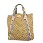 Pre-owned Canvas gucci-bags Gucci Vintage , Beige , Dames