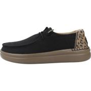 Leopard Rise Veterschoenen Hey Dude , Black , Dames