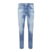 Klassieke Denim Jeans met Vijf Zakken Dsquared2 , Blue , Heren