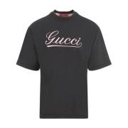 Medley Korte Mouw T-shirt Gucci , Gray , Heren