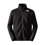 Zwarte fleecejas met volledige ritssluiting The North Face , Black , H...