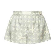 Zijden shorts Versace , Green , Dames