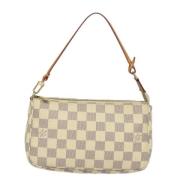 Pre-owned Canvas louis-vuitton-bags Louis Vuitton Vintage , White , Da...