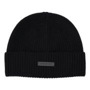 Zwarte Beanie Muts Fear Of God , Black , Heren