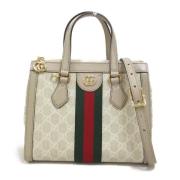 Pre-owned Leather gucci-bags Gucci Vintage , Beige , Dames